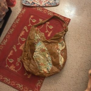 Beautiful EBISU  shoulder bag lovely bohemian pattern